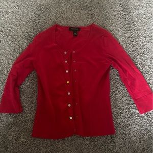 WHBM red cardigan